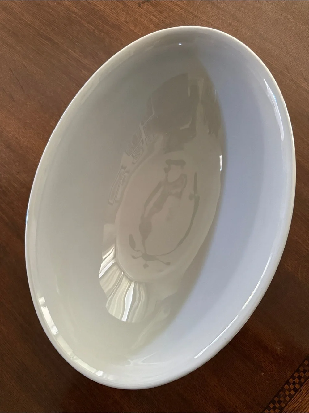 NWT Pottery Barn Cambria Oval Handcrafted Serving Bowl, Gray (retired color)